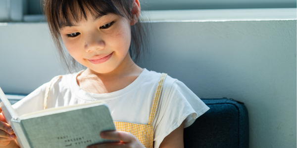Girl reading a book